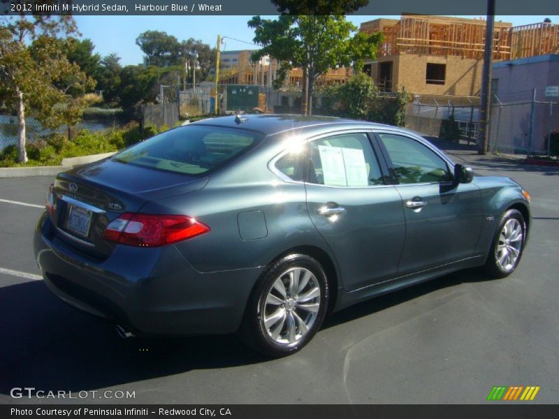 Harbour Blue / Wheat 2012 Infiniti M Hybrid Sedan
