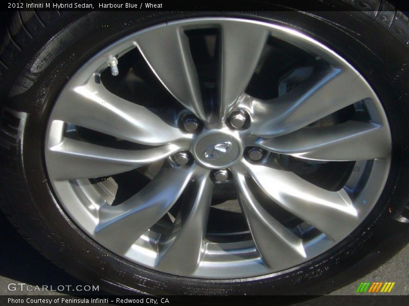 Harbour Blue / Wheat 2012 Infiniti M Hybrid Sedan