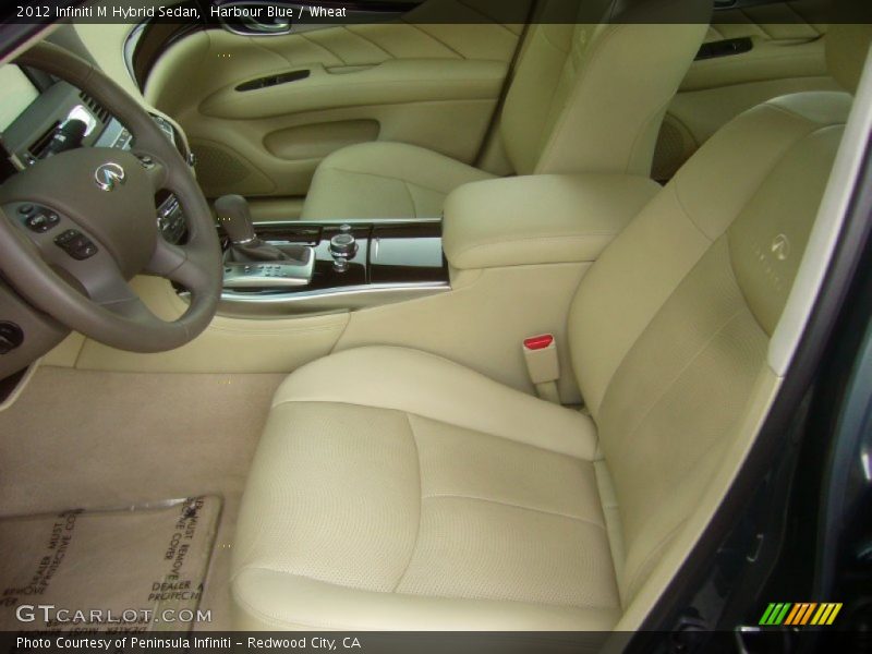 Harbour Blue / Wheat 2012 Infiniti M Hybrid Sedan