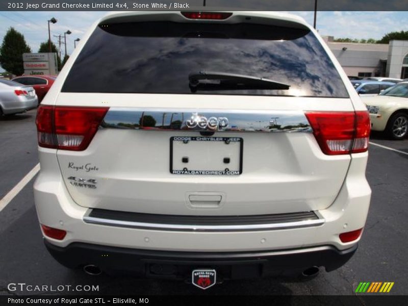 Stone White / Black 2012 Jeep Grand Cherokee Limited 4x4