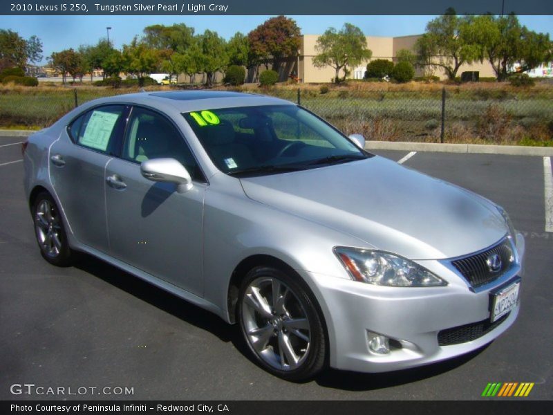 Tungsten Silver Pearl / Light Gray 2010 Lexus IS 250