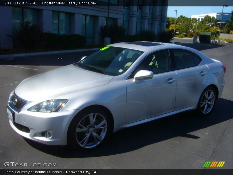 Tungsten Silver Pearl / Light Gray 2010 Lexus IS 250