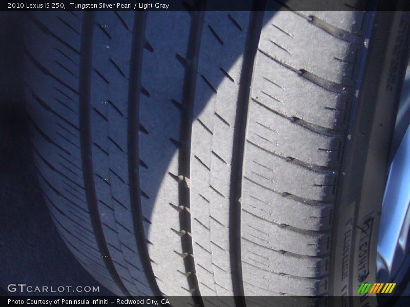 Tungsten Silver Pearl / Light Gray 2010 Lexus IS 250