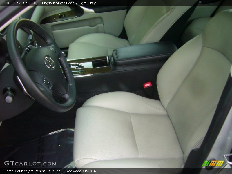 Tungsten Silver Pearl / Light Gray 2010 Lexus IS 250