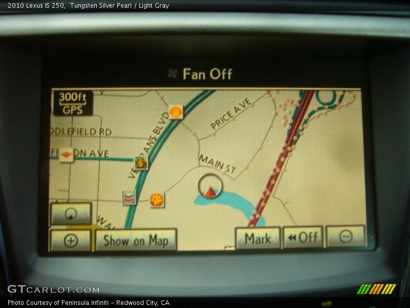 Navigation of 2010 IS 250
