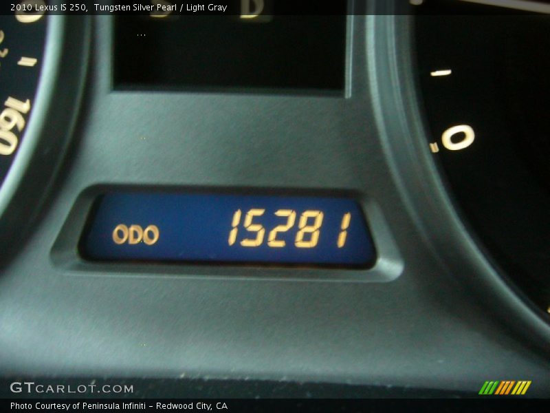 Tungsten Silver Pearl / Light Gray 2010 Lexus IS 250