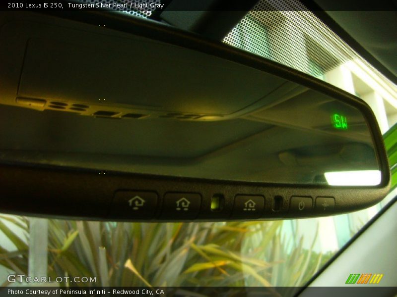 Tungsten Silver Pearl / Light Gray 2010 Lexus IS 250