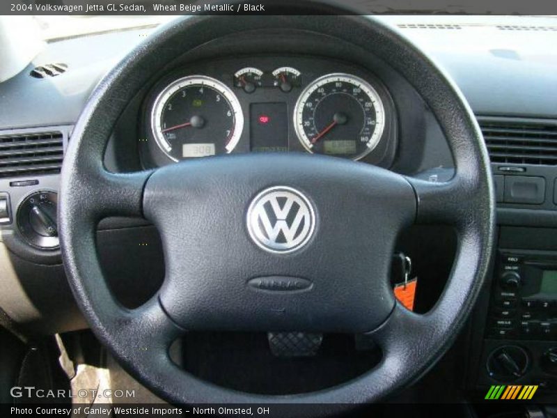 Wheat Beige Metallic / Black 2004 Volkswagen Jetta GL Sedan