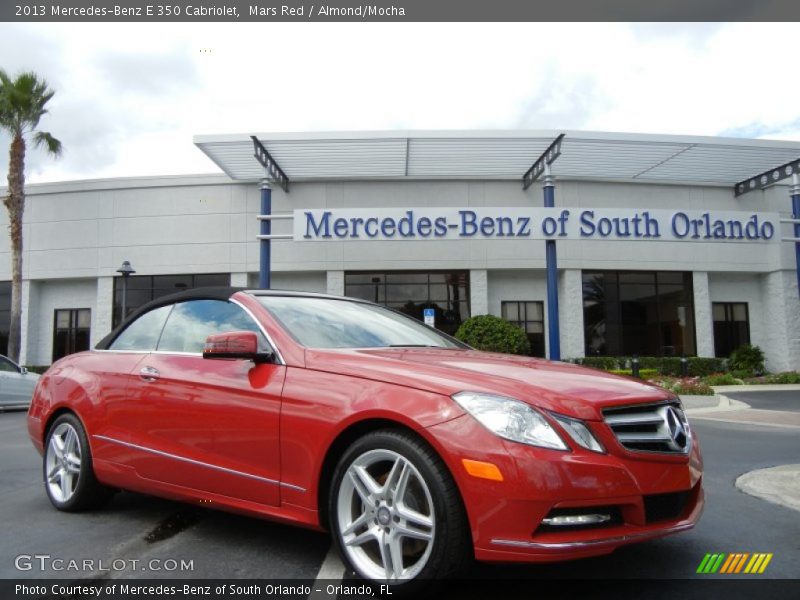 Mars Red / Almond/Mocha 2013 Mercedes-Benz E 350 Cabriolet