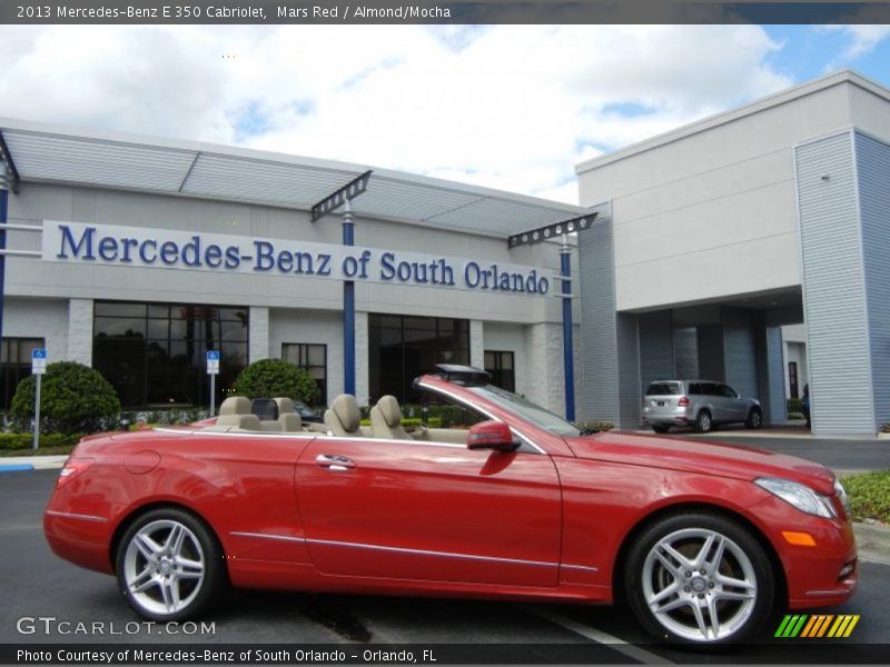 Mars Red / Almond/Mocha 2013 Mercedes-Benz E 350 Cabriolet