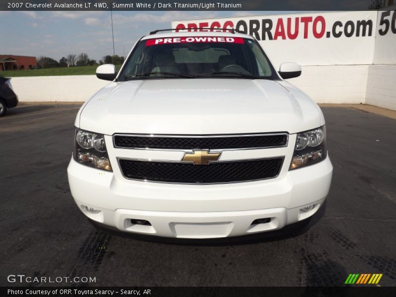 Summit White / Dark Titanium/Light Titanium 2007 Chevrolet Avalanche LT 4WD