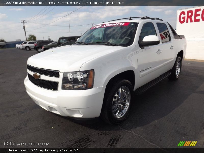 Summit White / Dark Titanium/Light Titanium 2007 Chevrolet Avalanche LT 4WD