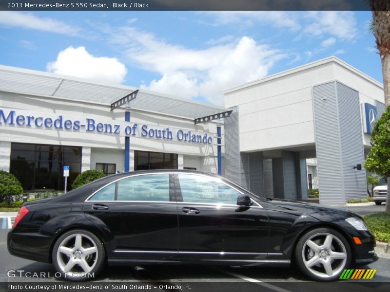 Black / Black 2013 Mercedes-Benz S 550 Sedan