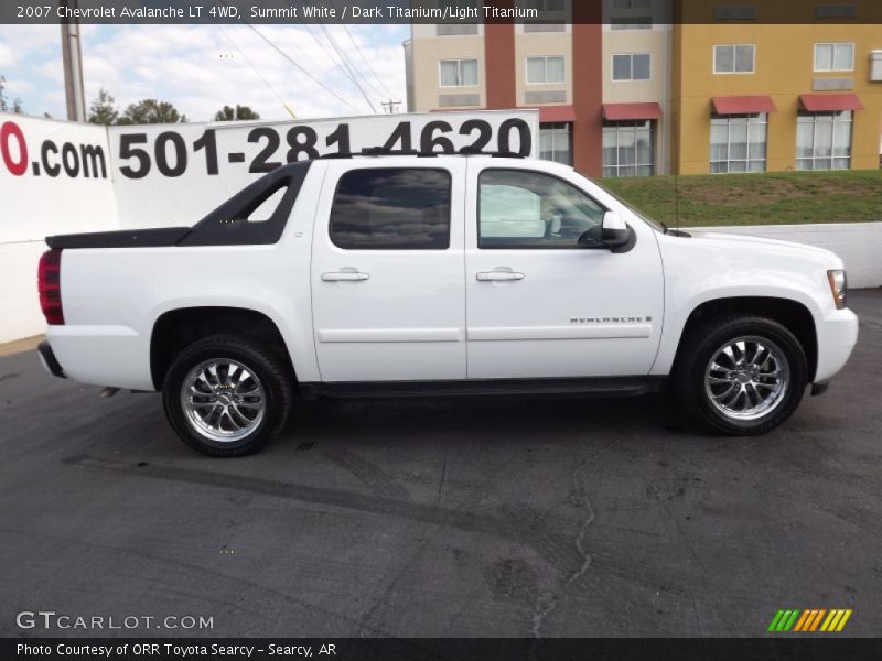 Summit White / Dark Titanium/Light Titanium 2007 Chevrolet Avalanche LT 4WD