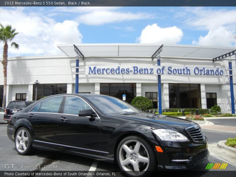 Black / Black 2013 Mercedes-Benz S 550 Sedan