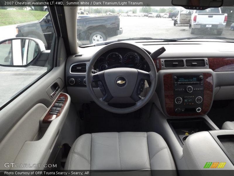 Summit White / Dark Titanium/Light Titanium 2007 Chevrolet Avalanche LT 4WD