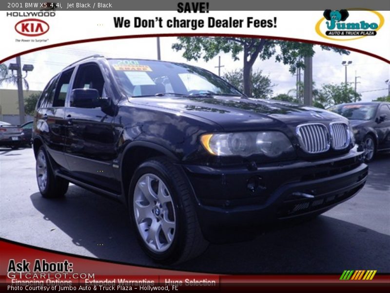 Jet Black / Black 2001 BMW X5 4.4i