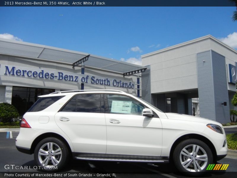 Arctic White / Black 2013 Mercedes-Benz ML 350 4Matic