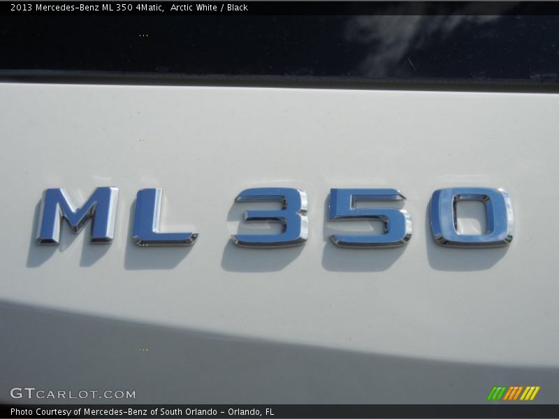 Arctic White / Black 2013 Mercedes-Benz ML 350 4Matic