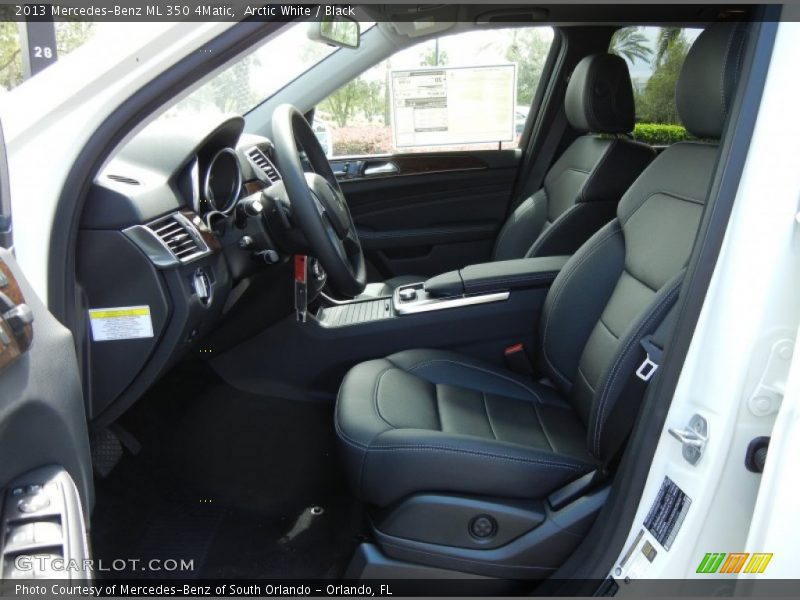 Arctic White / Black 2013 Mercedes-Benz ML 350 4Matic