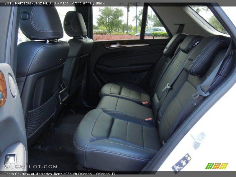 Arctic White / Black 2013 Mercedes-Benz ML 350 4Matic