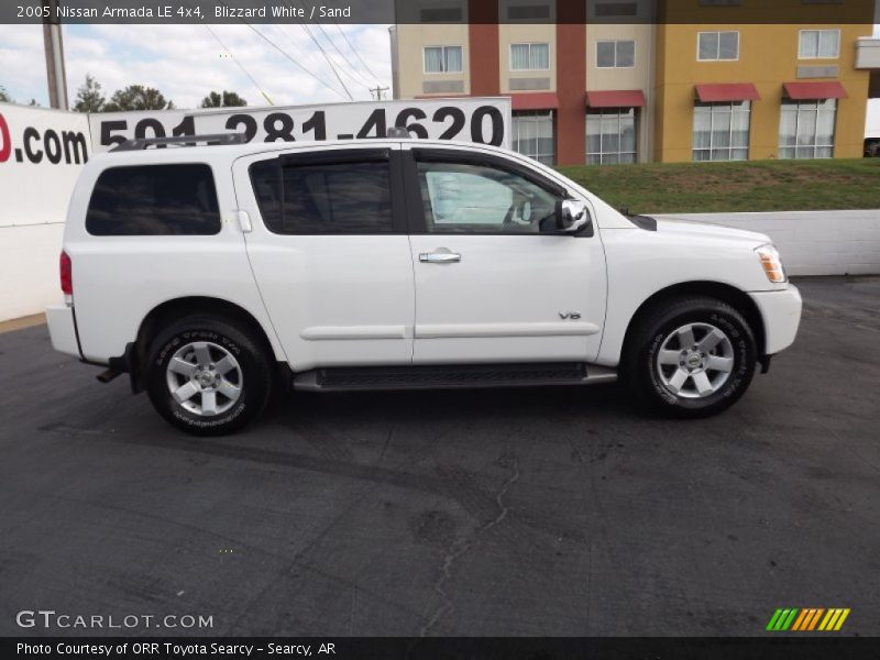 Blizzard White / Sand 2005 Nissan Armada LE 4x4