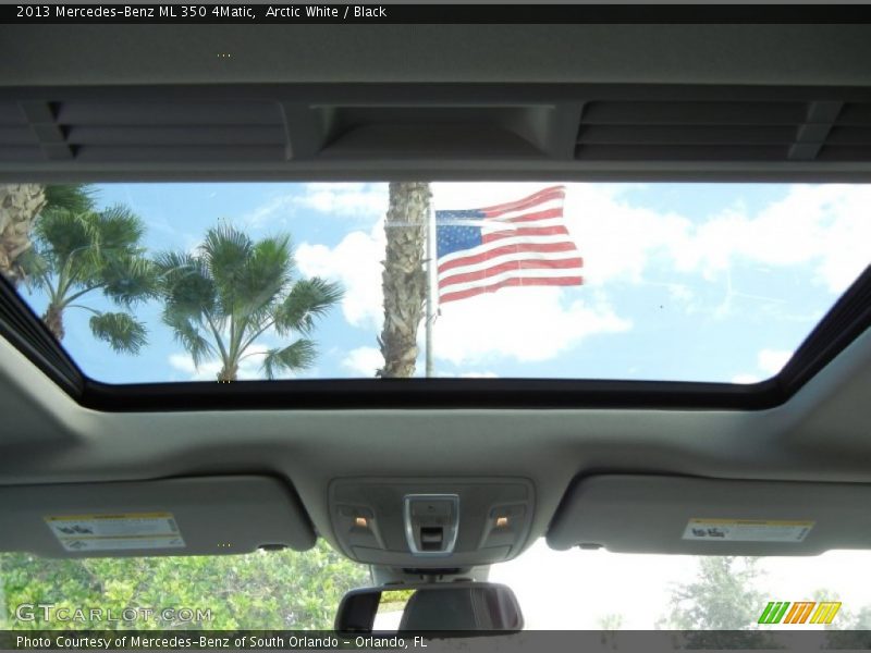 Arctic White / Black 2013 Mercedes-Benz ML 350 4Matic