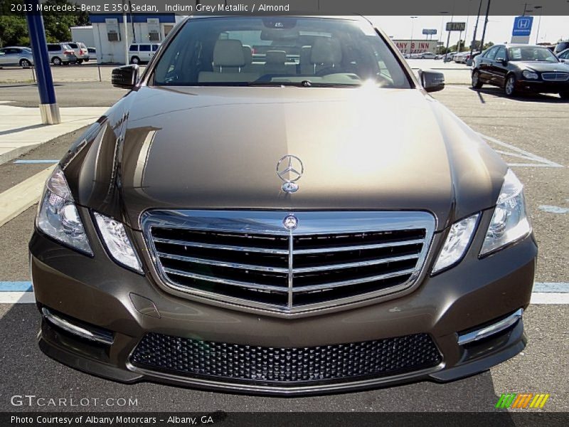Indium Grey Metallic / Almond 2013 Mercedes-Benz E 350 Sedan