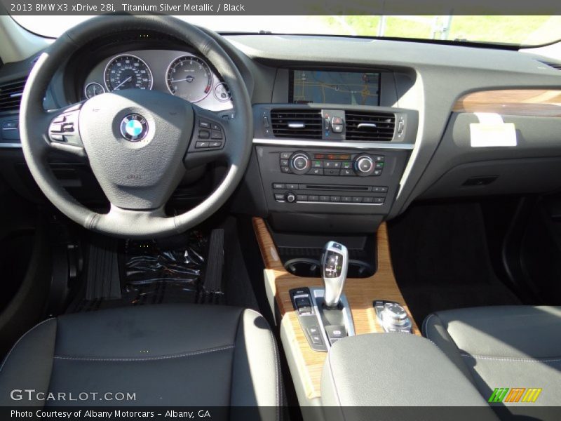 Titanium Silver Metallic / Black 2013 BMW X3 xDrive 28i
