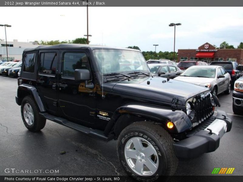 Black / Black 2012 Jeep Wrangler Unlimited Sahara 4x4