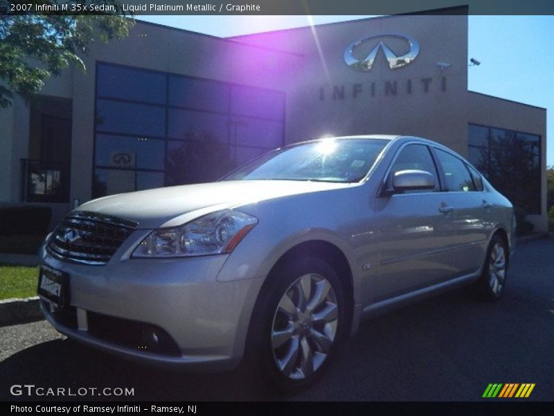 Liquid Platinum Metallic / Graphite 2007 Infiniti M 35x Sedan