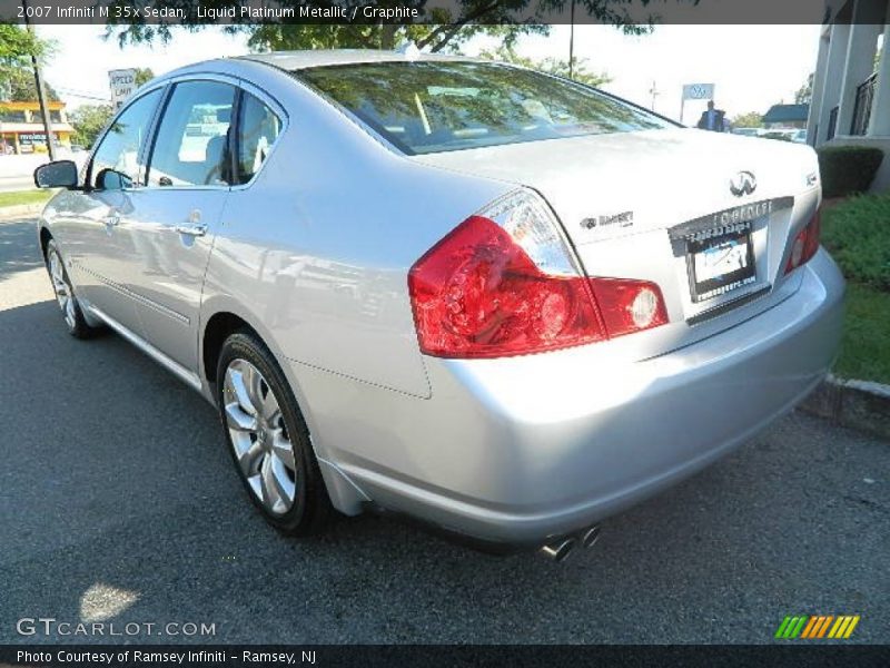 Liquid Platinum Metallic / Graphite 2007 Infiniti M 35x Sedan