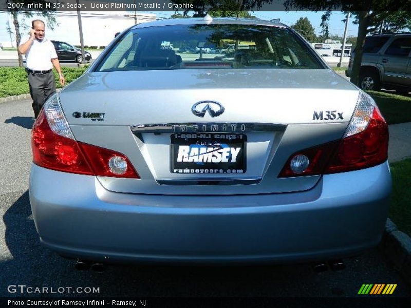 Liquid Platinum Metallic / Graphite 2007 Infiniti M 35x Sedan