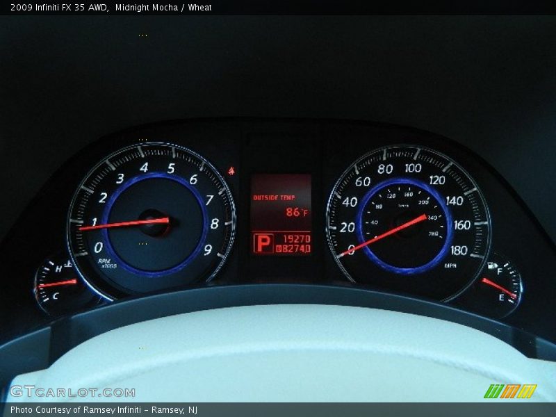 Midnight Mocha / Wheat 2009 Infiniti FX 35 AWD