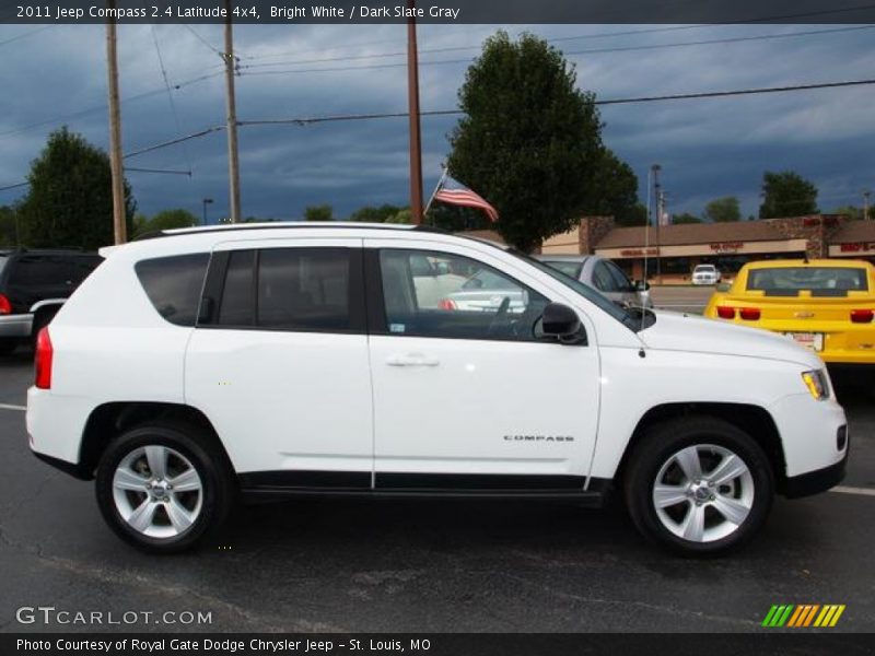 Bright White / Dark Slate Gray 2011 Jeep Compass 2.4 Latitude 4x4