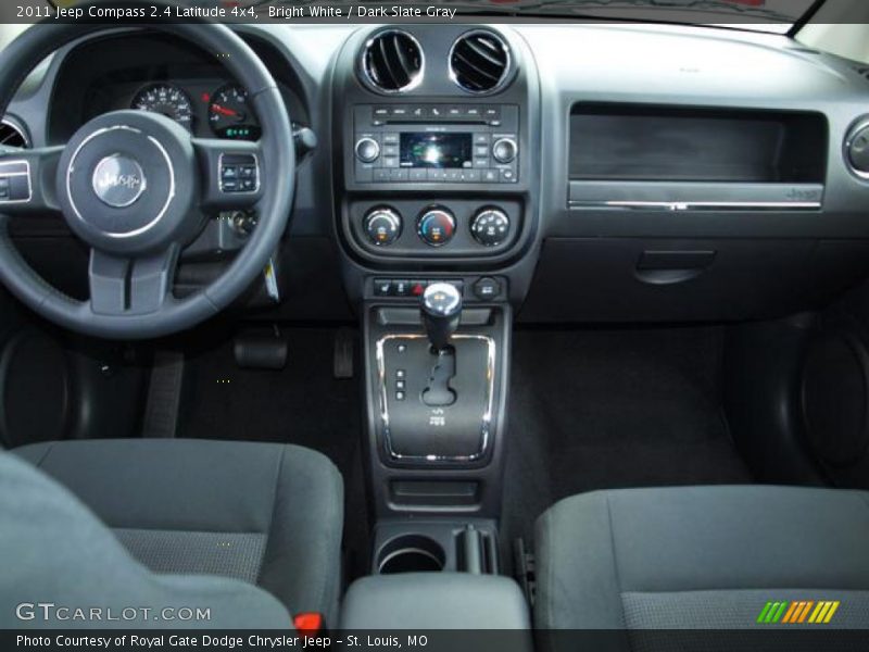 Bright White / Dark Slate Gray 2011 Jeep Compass 2.4 Latitude 4x4