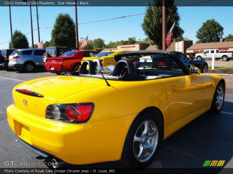 Spa Yellow / Black 2002 Honda S2000 Roadster