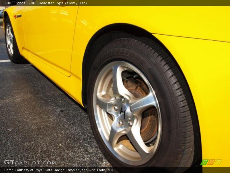 Spa Yellow / Black 2002 Honda S2000 Roadster