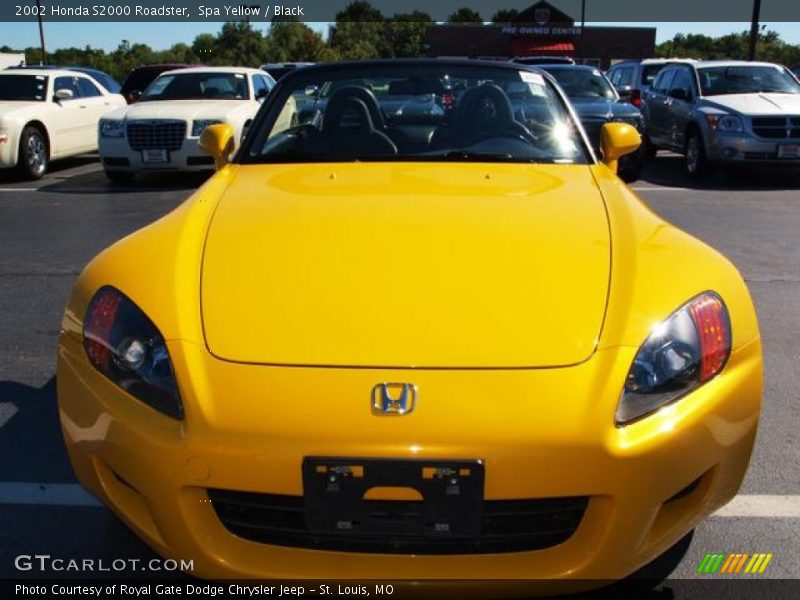 Spa Yellow / Black 2002 Honda S2000 Roadster