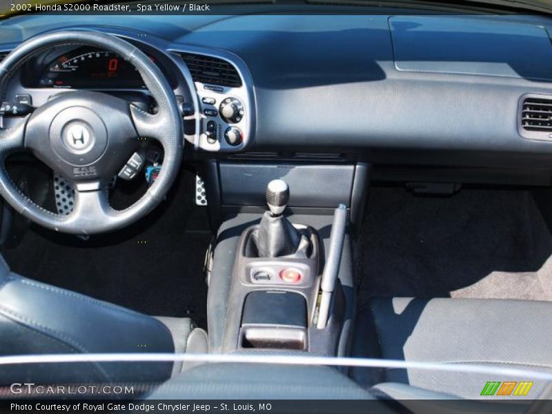 Spa Yellow / Black 2002 Honda S2000 Roadster