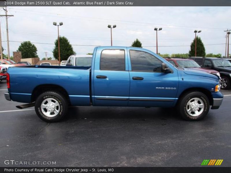 Atlantic Blue Pearl / Dark Slate Gray 2004 Dodge Ram 2500 SLT Quad Cab