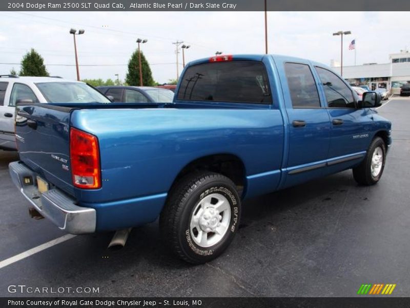 Atlantic Blue Pearl / Dark Slate Gray 2004 Dodge Ram 2500 SLT Quad Cab