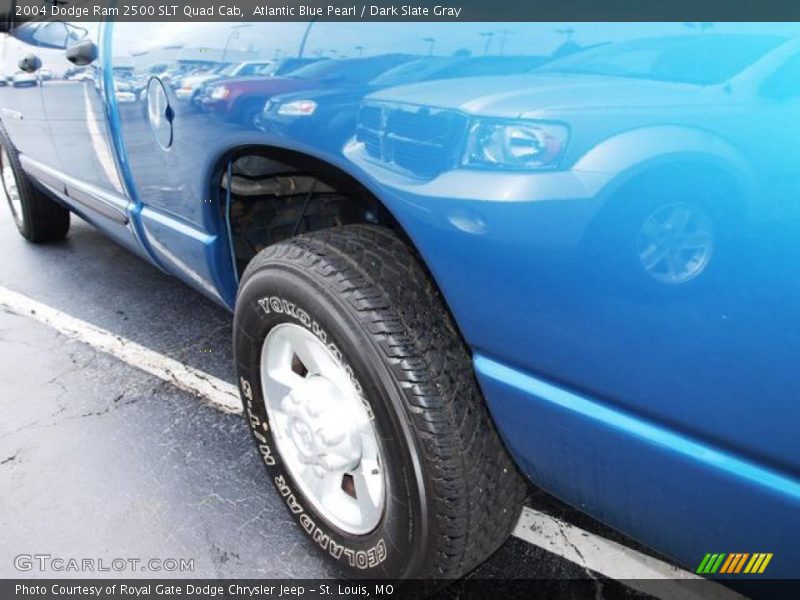 Atlantic Blue Pearl / Dark Slate Gray 2004 Dodge Ram 2500 SLT Quad Cab