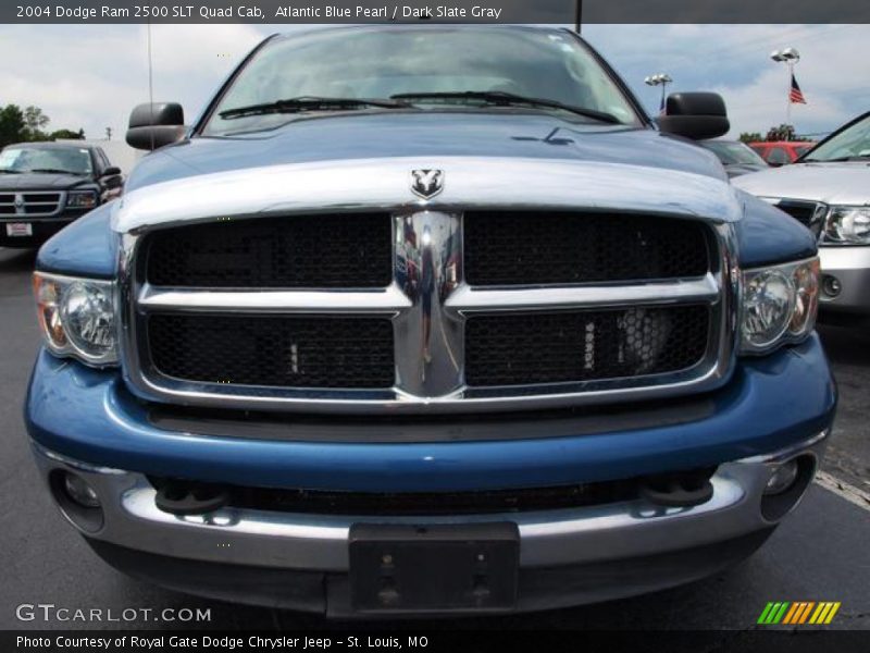 Atlantic Blue Pearl / Dark Slate Gray 2004 Dodge Ram 2500 SLT Quad Cab