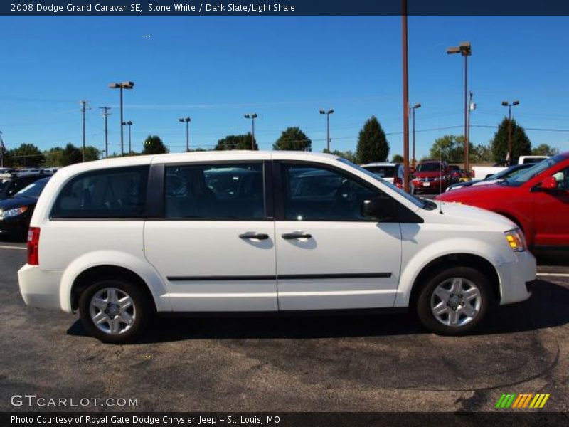 Stone White / Dark Slate/Light Shale 2008 Dodge Grand Caravan SE