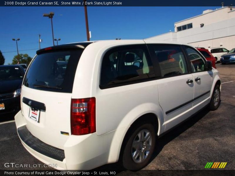 Stone White / Dark Slate/Light Shale 2008 Dodge Grand Caravan SE