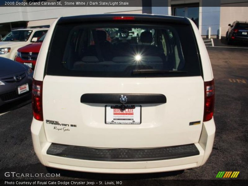 Stone White / Dark Slate/Light Shale 2008 Dodge Grand Caravan SE