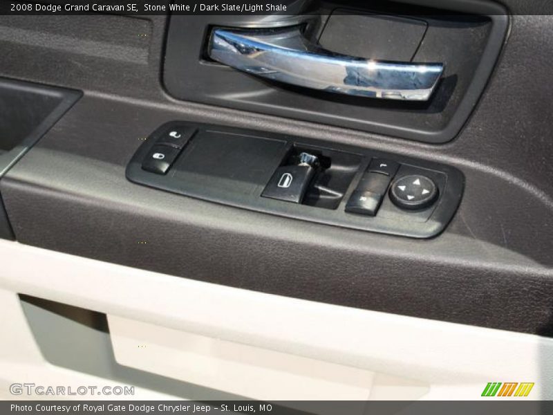 Stone White / Dark Slate/Light Shale 2008 Dodge Grand Caravan SE