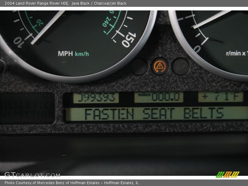 Java Black / Charcoal/Jet Black 2004 Land Rover Range Rover HSE