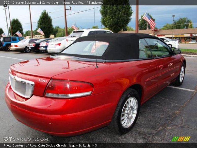 Inferno Red Pearl / Sandstone 2004 Chrysler Sebring LXi Convertible